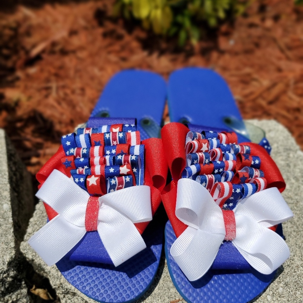 Custom designed flip flops. - Picture 3 of 4